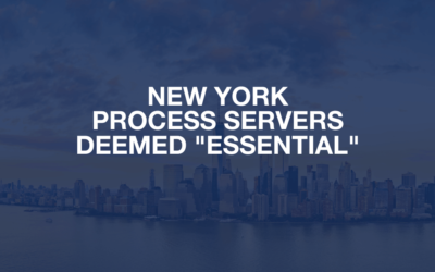 New York Process Servers Deemed Essential